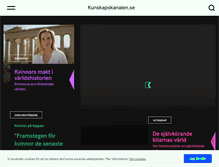 Tablet Screenshot of kunskapskanalen.se